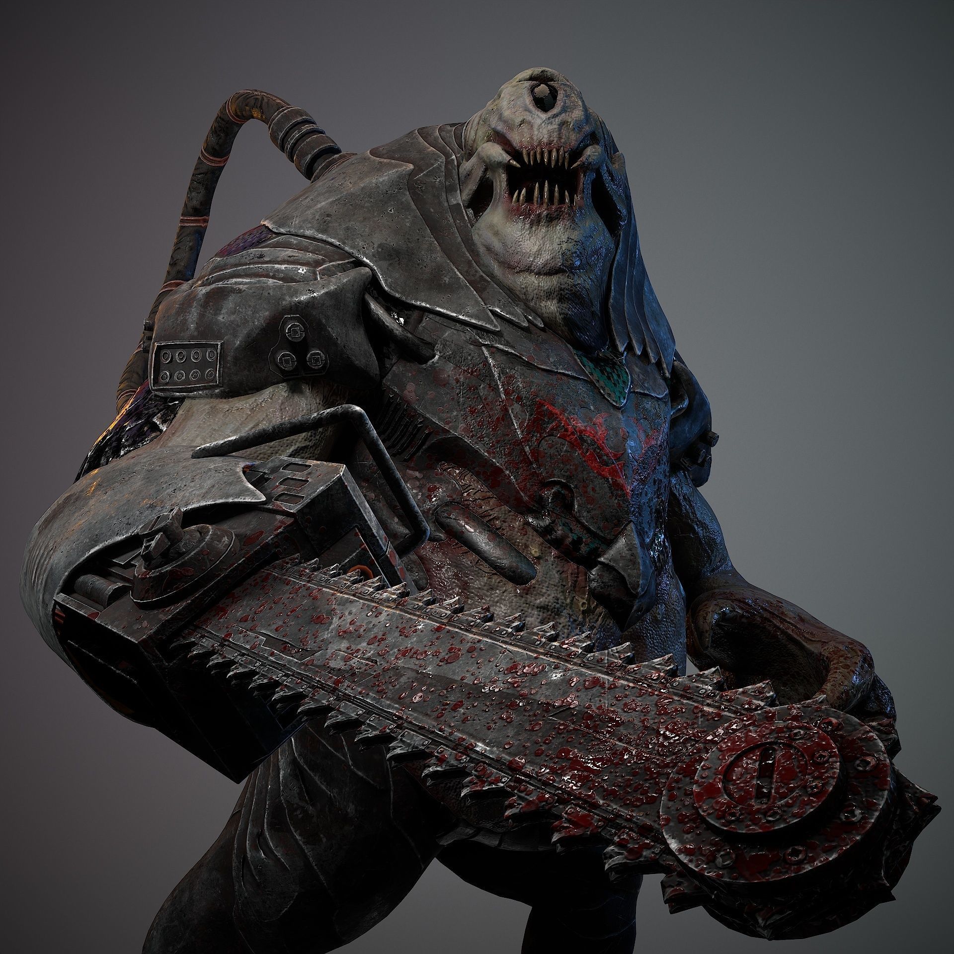 Biochemical Monster 06 Low-poly 3D model_2