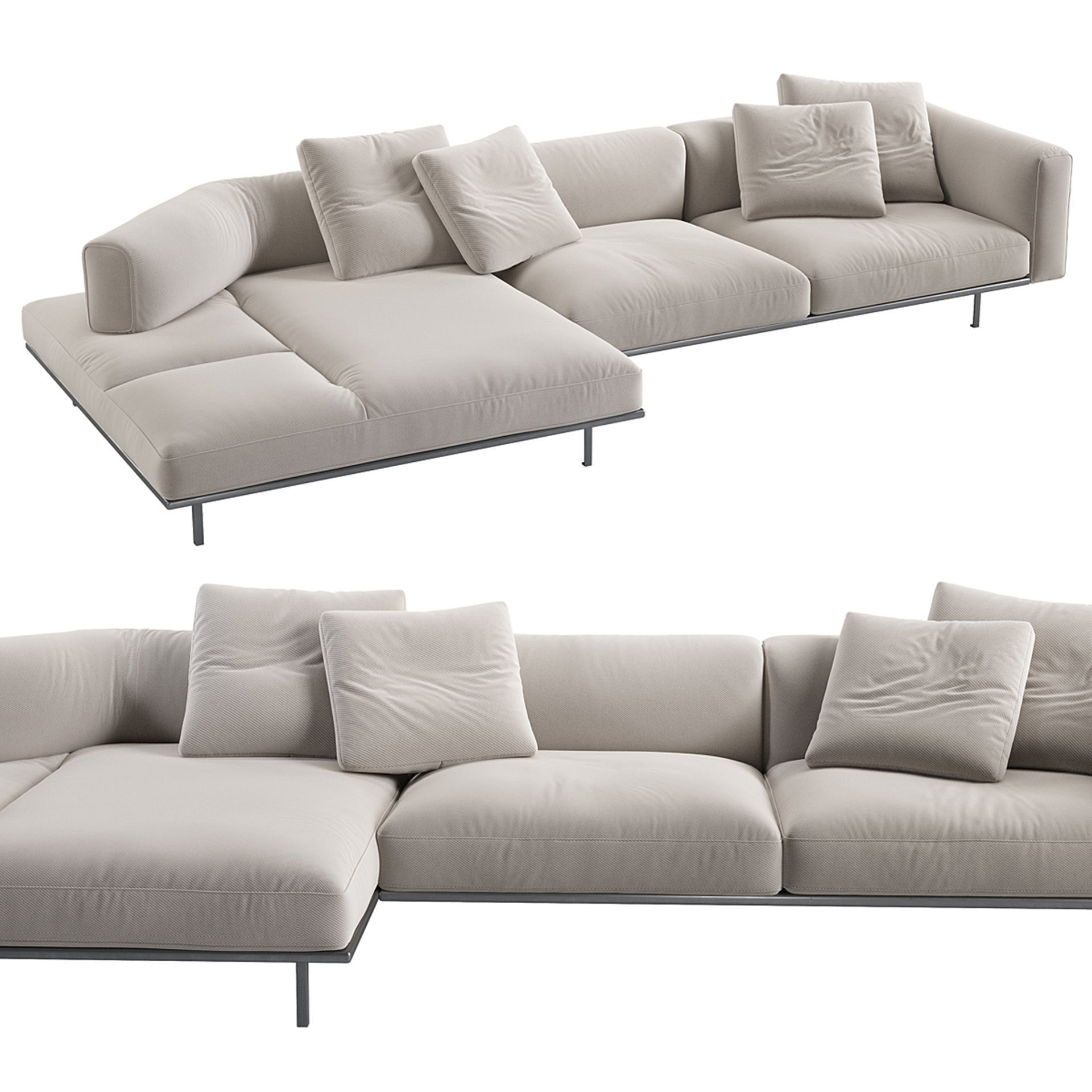 Knoll Matic Sofa 3D model_2