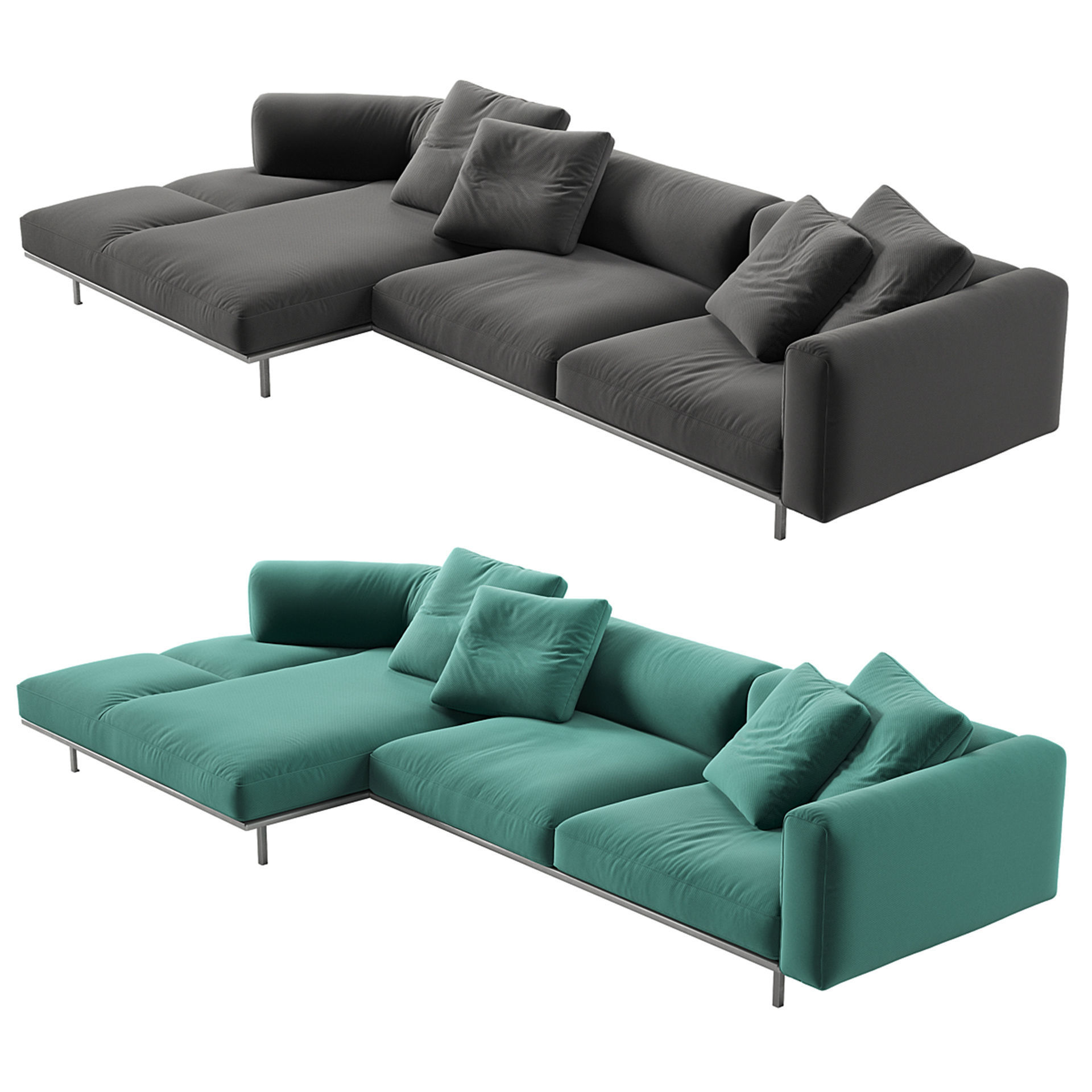Knoll Matic Sofa 3D model_3