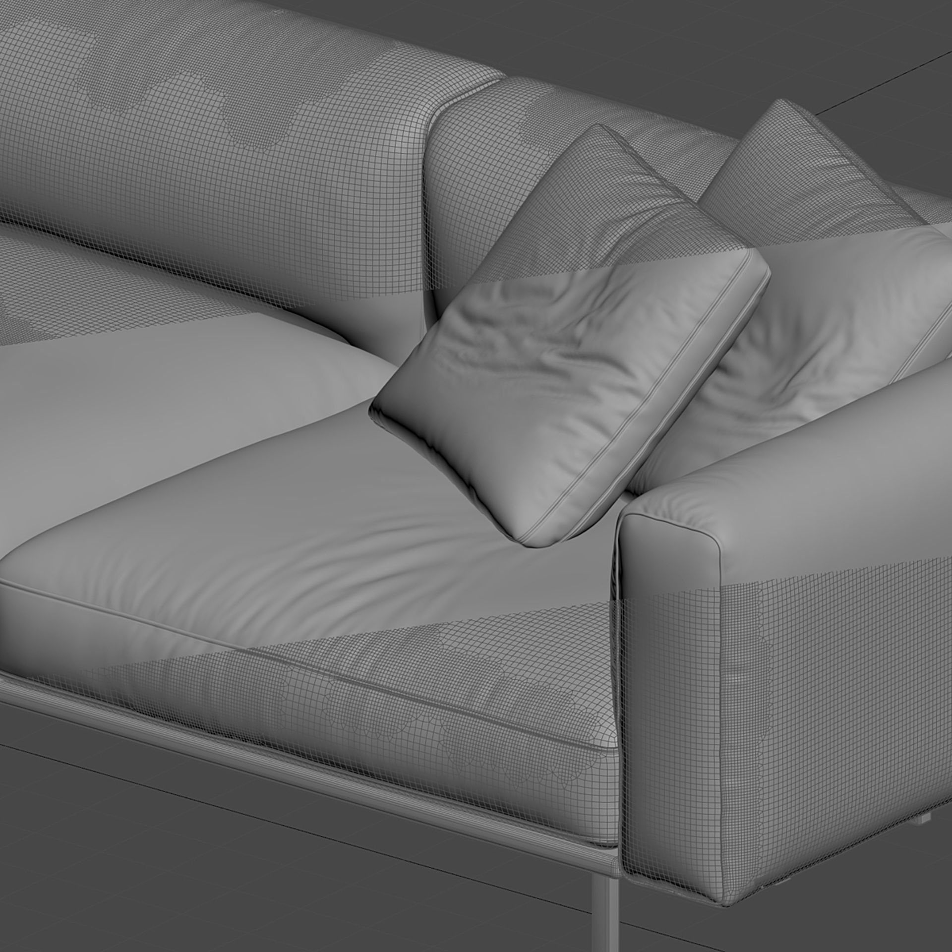 Knoll Matic Sofa 3D model_5