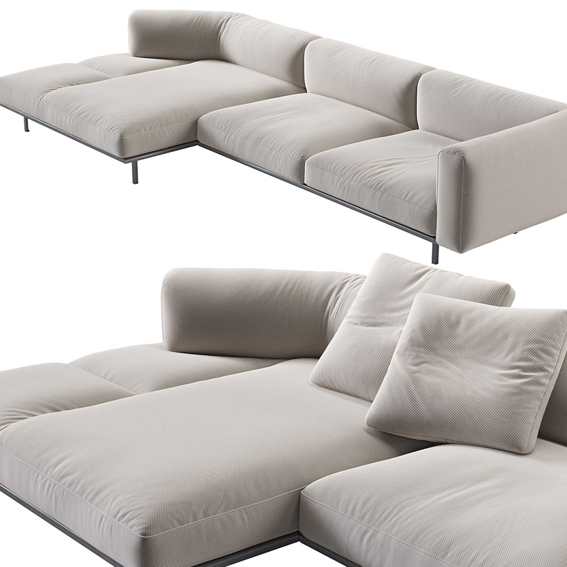 Knoll Matic Sofa 3D model_1