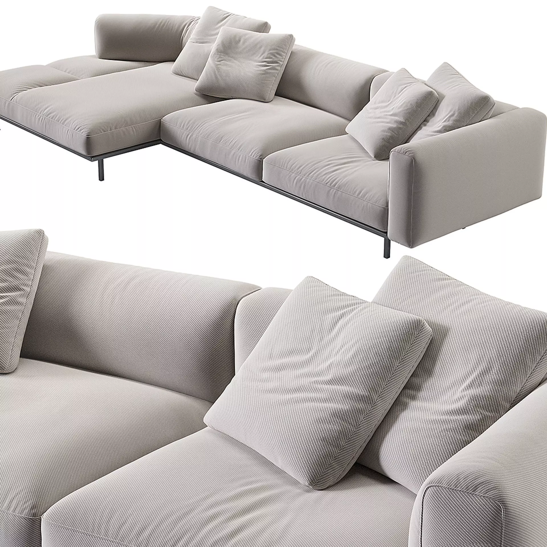 Knoll Matic Sofa 3D model_0