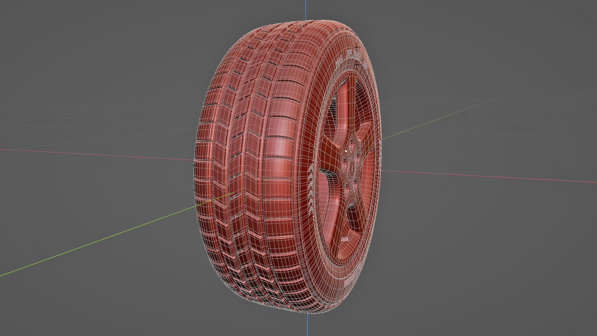 Tire all-season 205 R17 95T 3D model_16