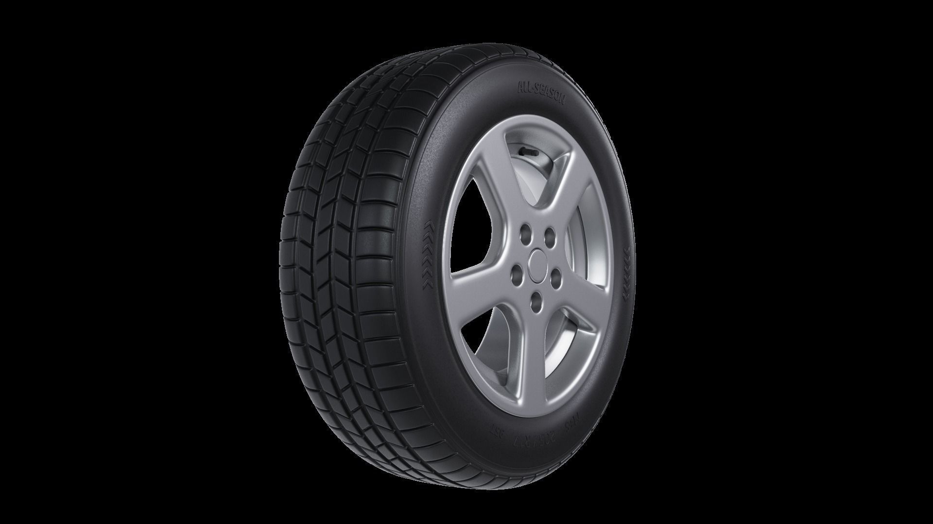 Tire all-season 205 R17 95T 3D model_13