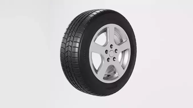 Tire all-season 205 R17 95T 3D model