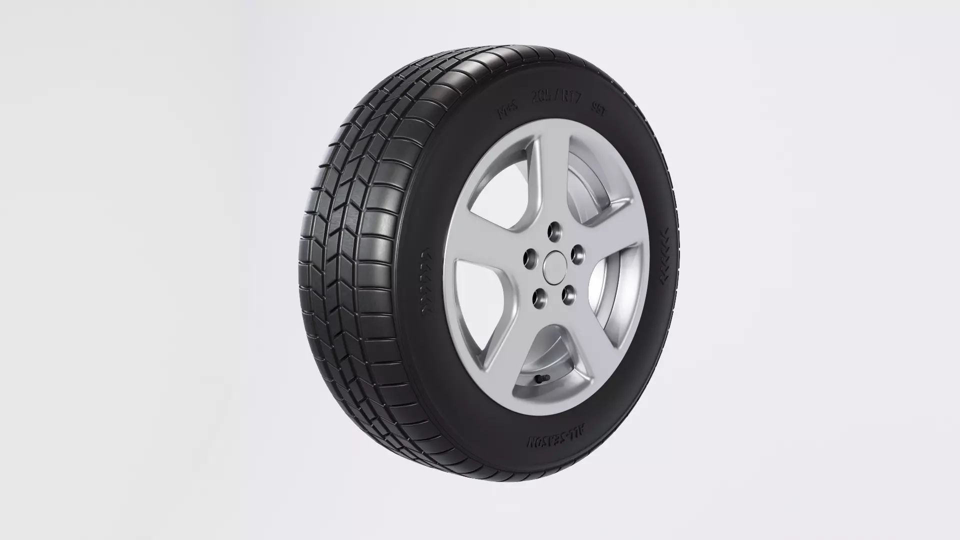 Tire all-season 205 R17 95T 3D model_0