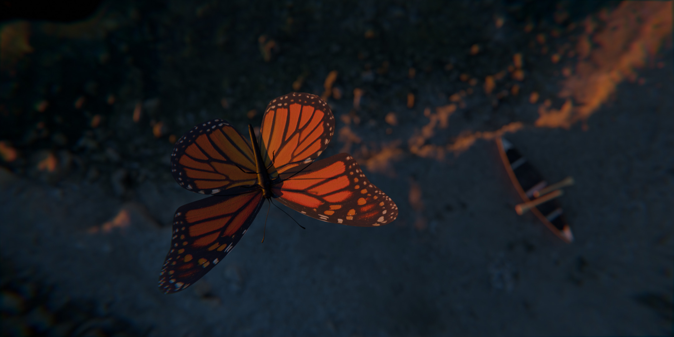 Sea Shore Low-poly 3D model_4