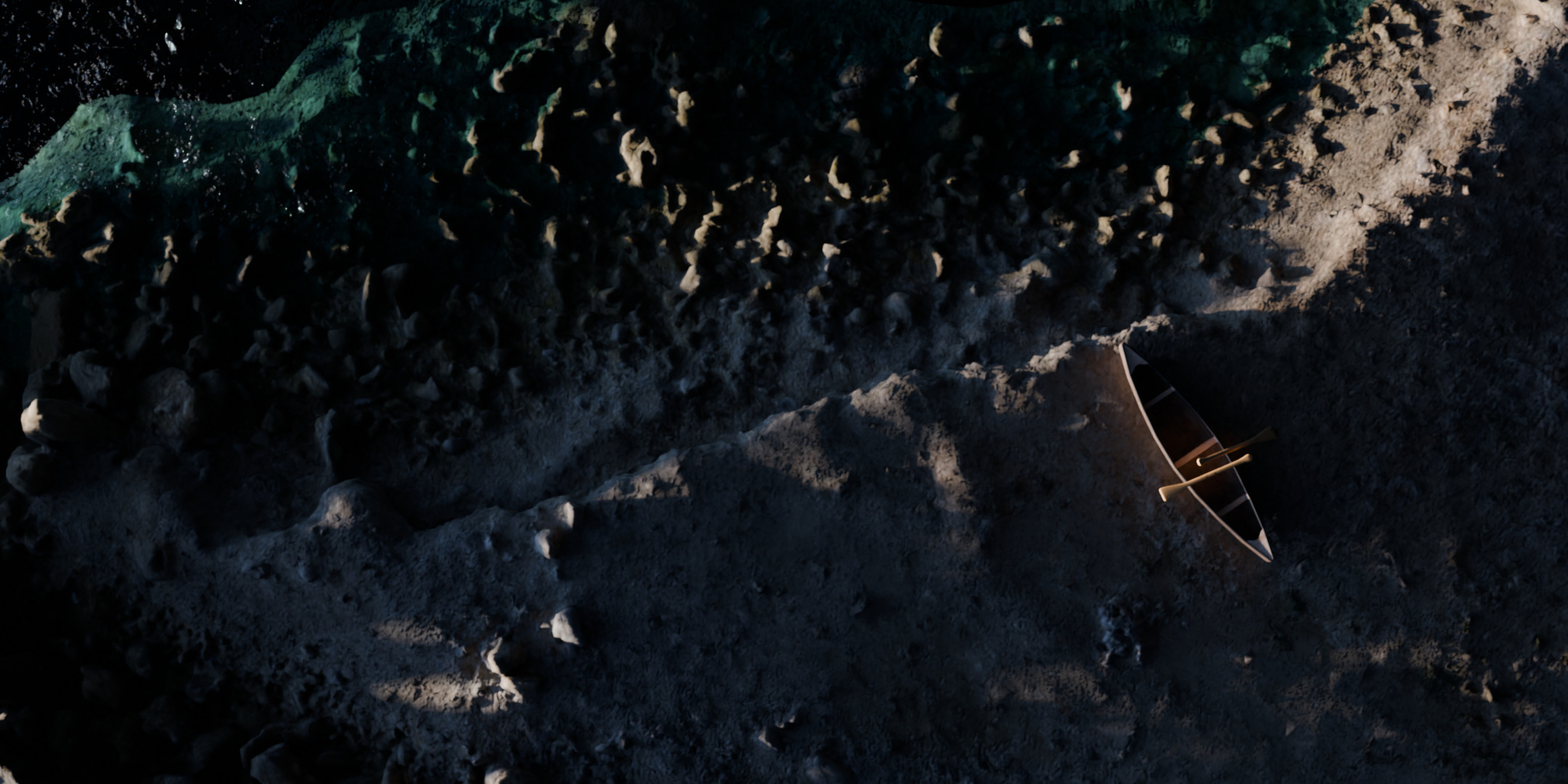 Sea Shore Low-poly 3D model_5