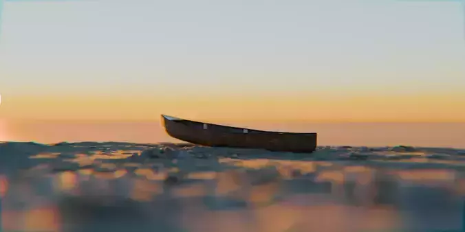Sea Shore Low-poly 3D model