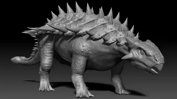 Dinosaur Ankylosaurus Sculpt Project
