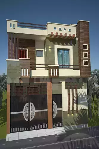 House Front 25 to 35 and Side 50 to 60 Residential 154