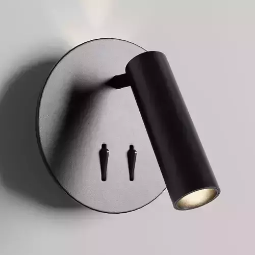 Lucande Magya LED wall light white 2-bulb Low-poly 3D model
