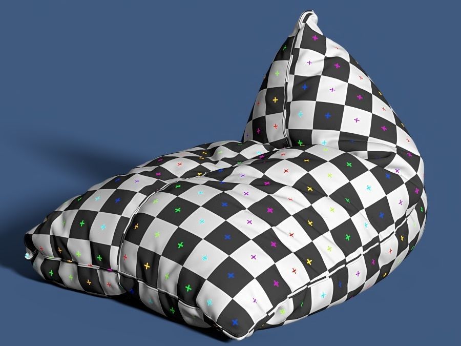 Bean bag 08-2 3D model_9