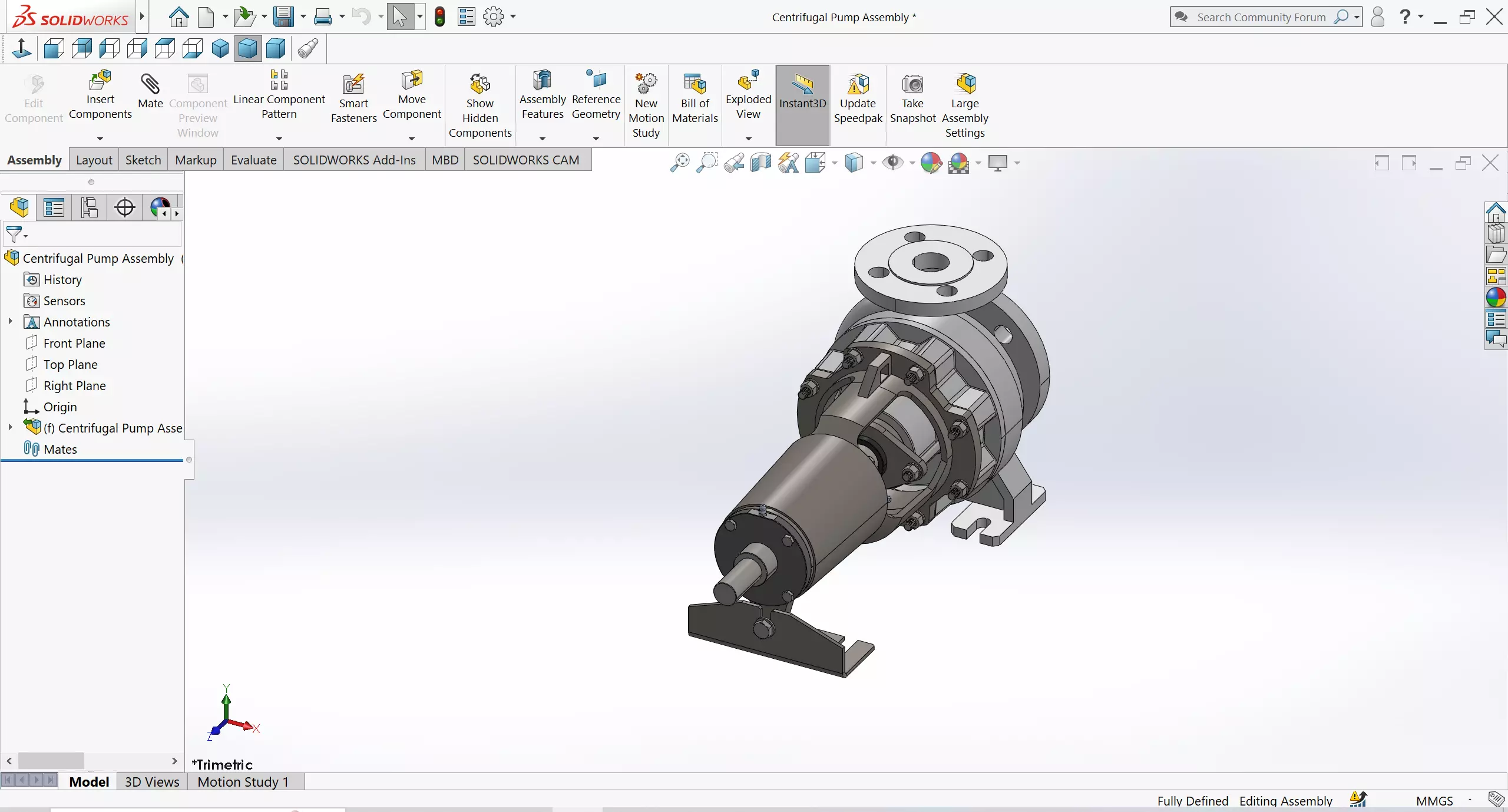 Centrifugal pump Free 3D model