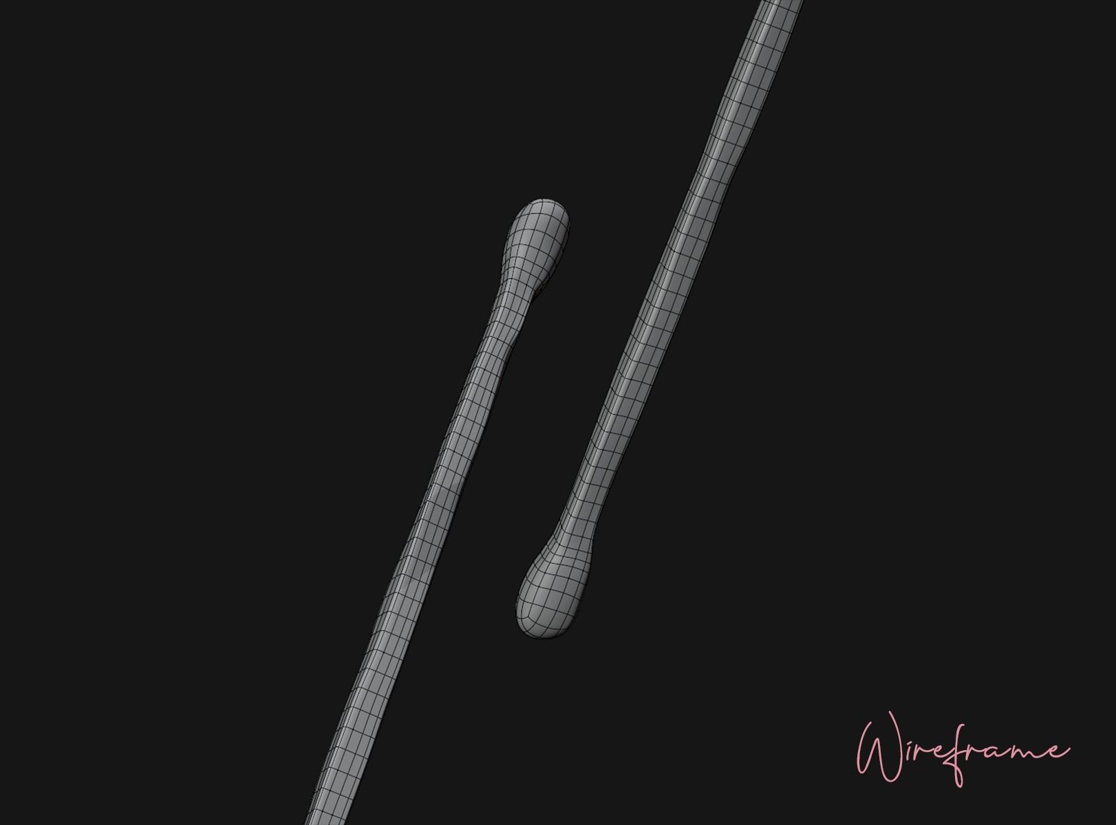 Realistic Ribbed Candle On A Plate  3D model_8