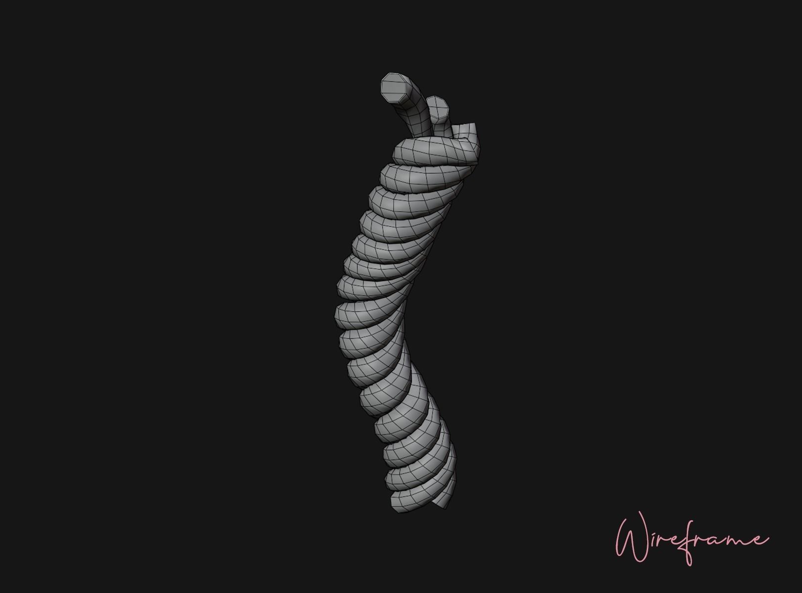 Realistic Ribbed Candle On A Plate  3D model_7