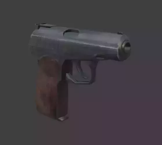 weapon pistol makarov Low-poly 3D model