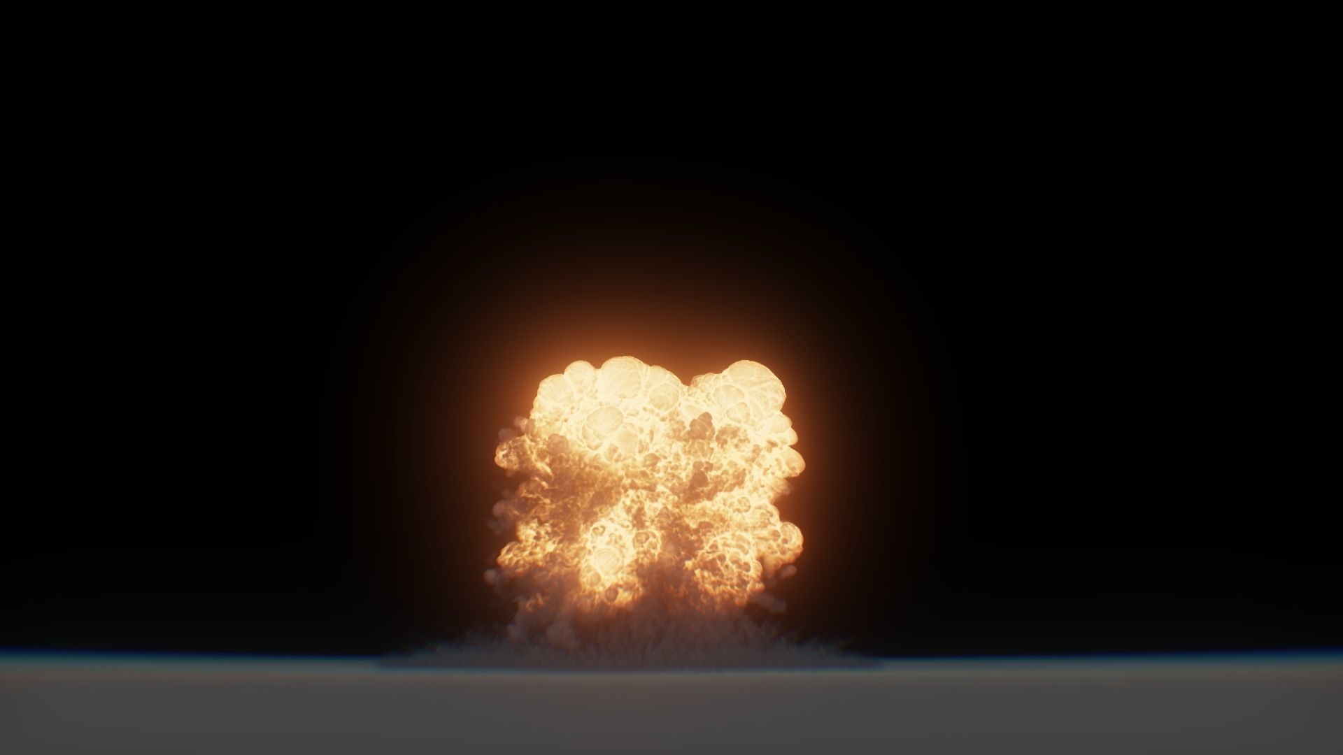 3D Model Nuclear Explosion based on Trinity Test in Oppenheimer 3D model_53