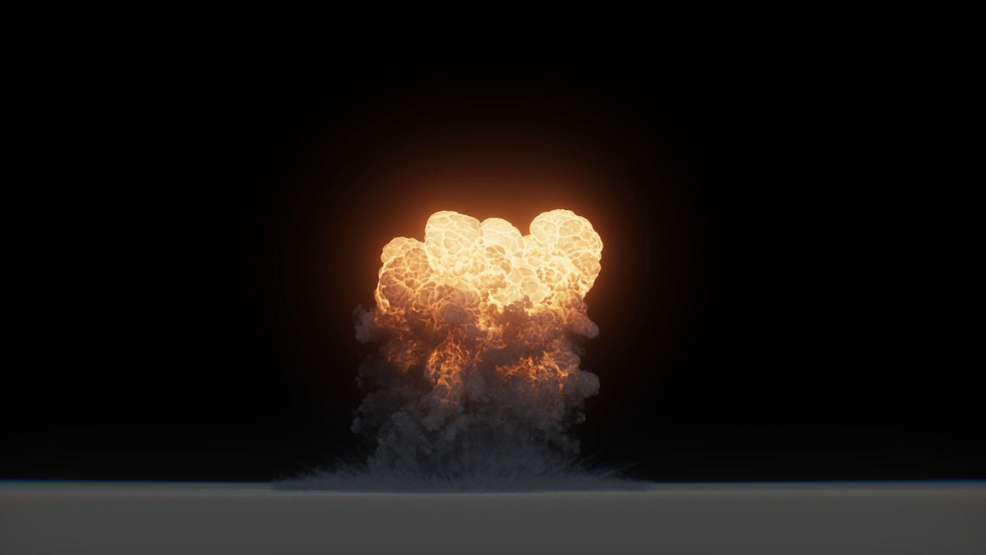 3D Model Nuclear Explosion based on Trinity Test in Oppenheimer 3D model_29