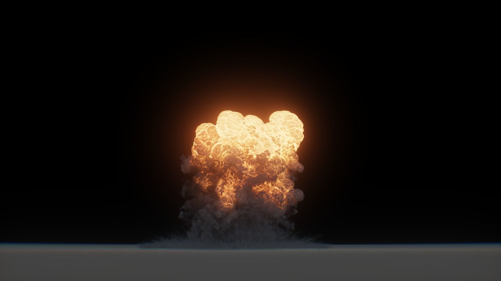 3D Model Nuclear Explosion based on Trinity Test in Oppenheimer 3D model_9