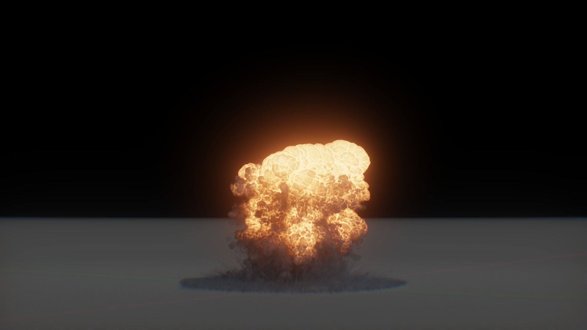 3D Model Nuclear Explosion based on Trinity Test in Oppenheimer 3D model_8