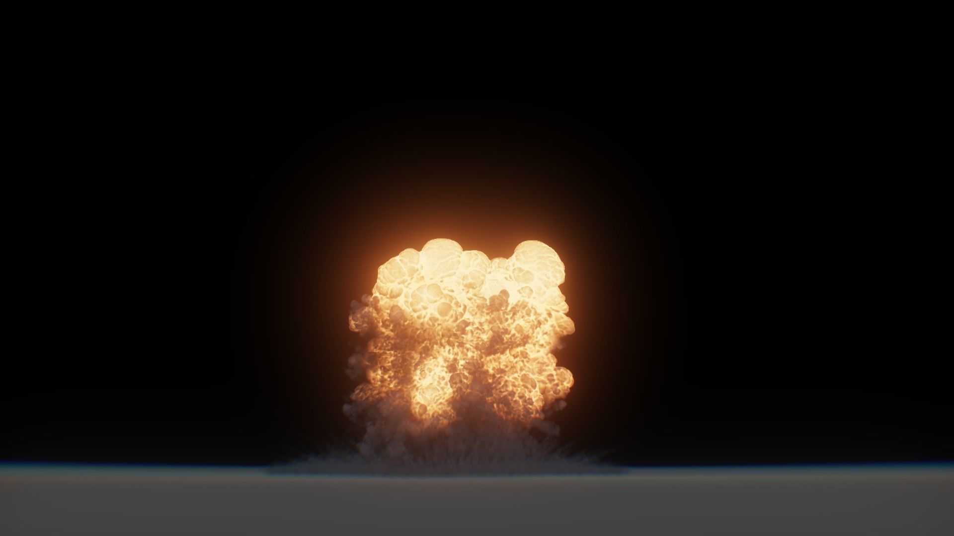 3D Model Nuclear Explosion based on Trinity Test in Oppenheimer 3D model_45