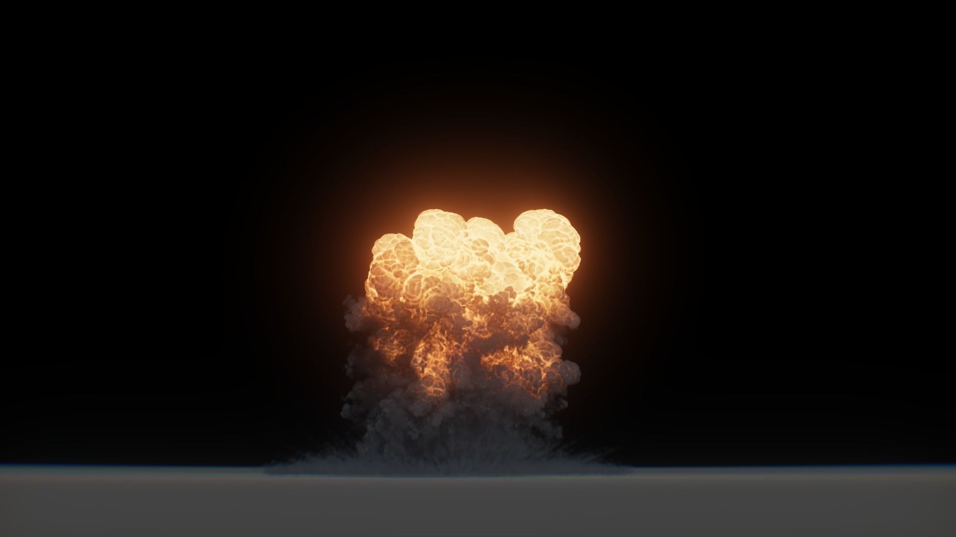 3D Model Nuclear Explosion based on Trinity Test in Oppenheimer 3D model_22