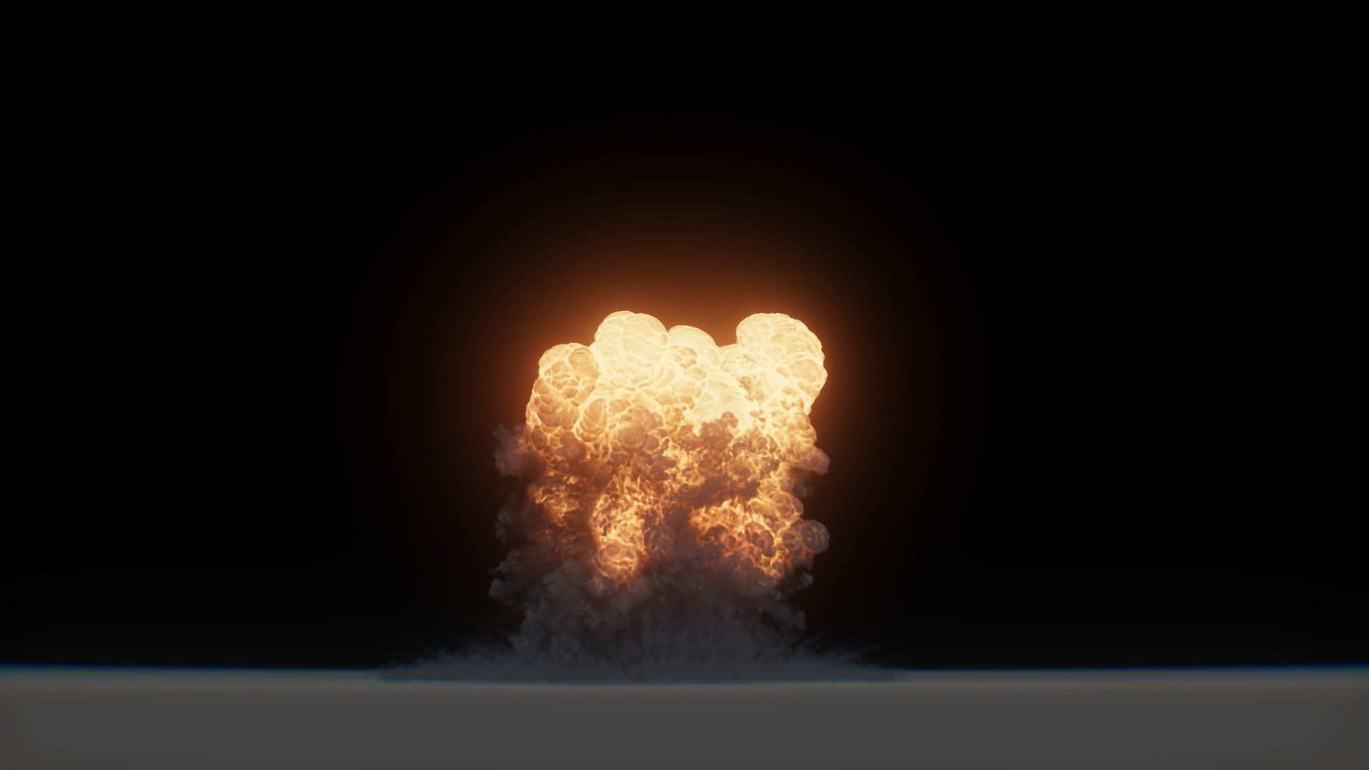 3D Model Nuclear Explosion based on Trinity Test in Oppenheimer 3D model_48
