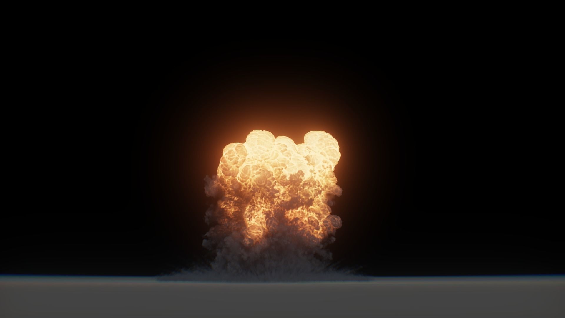 3D Model Nuclear Explosion based on Trinity Test in Oppenheimer 3D model_49