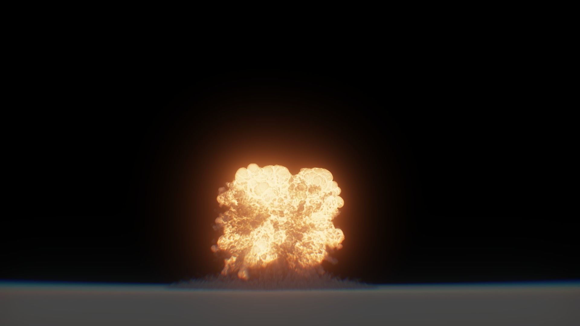3D Model Nuclear Explosion based on Trinity Test in Oppenheimer 3D model_41