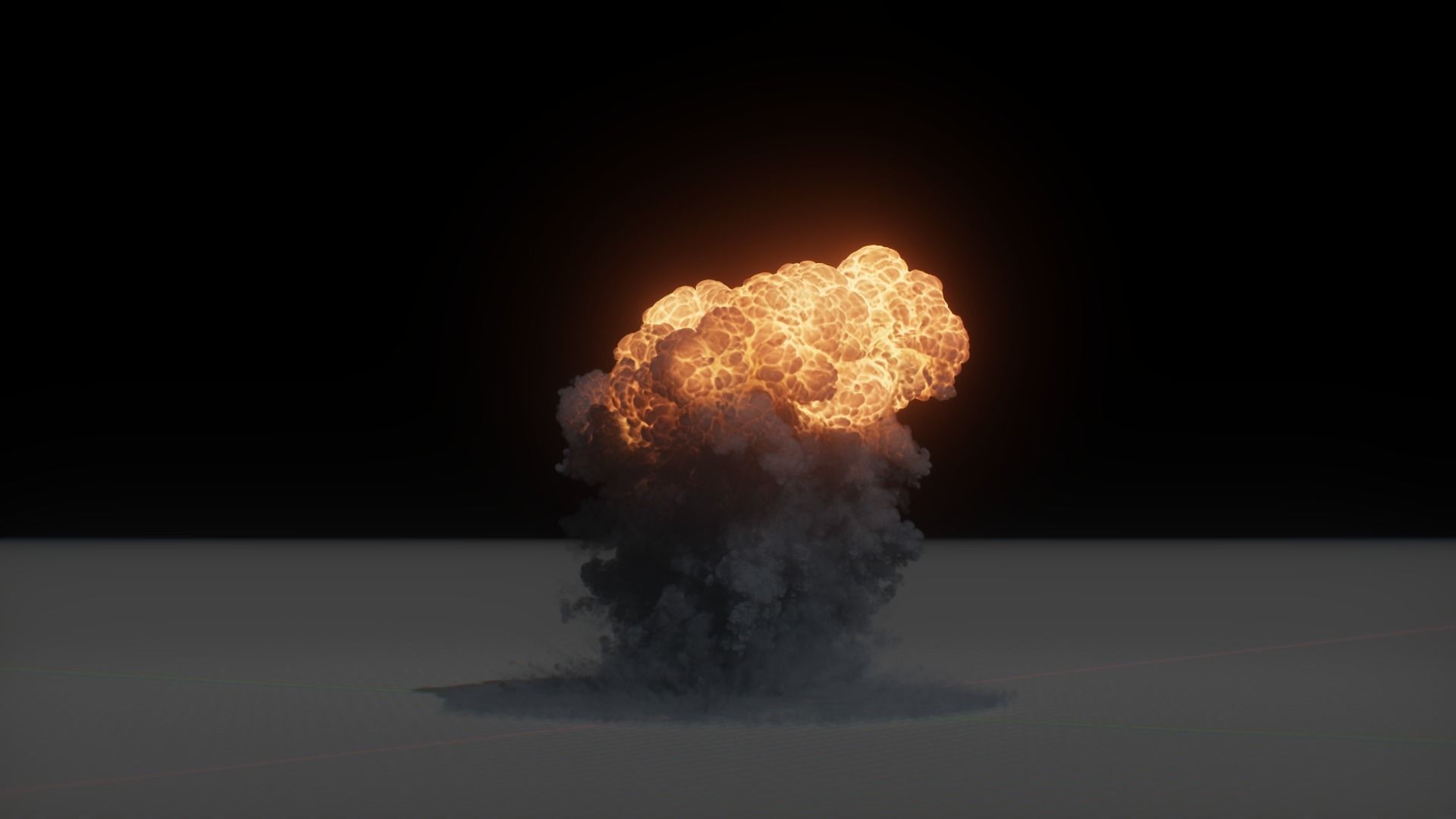 3D Model Nuclear Explosion based on Trinity Test in Oppenheimer 3D model_7