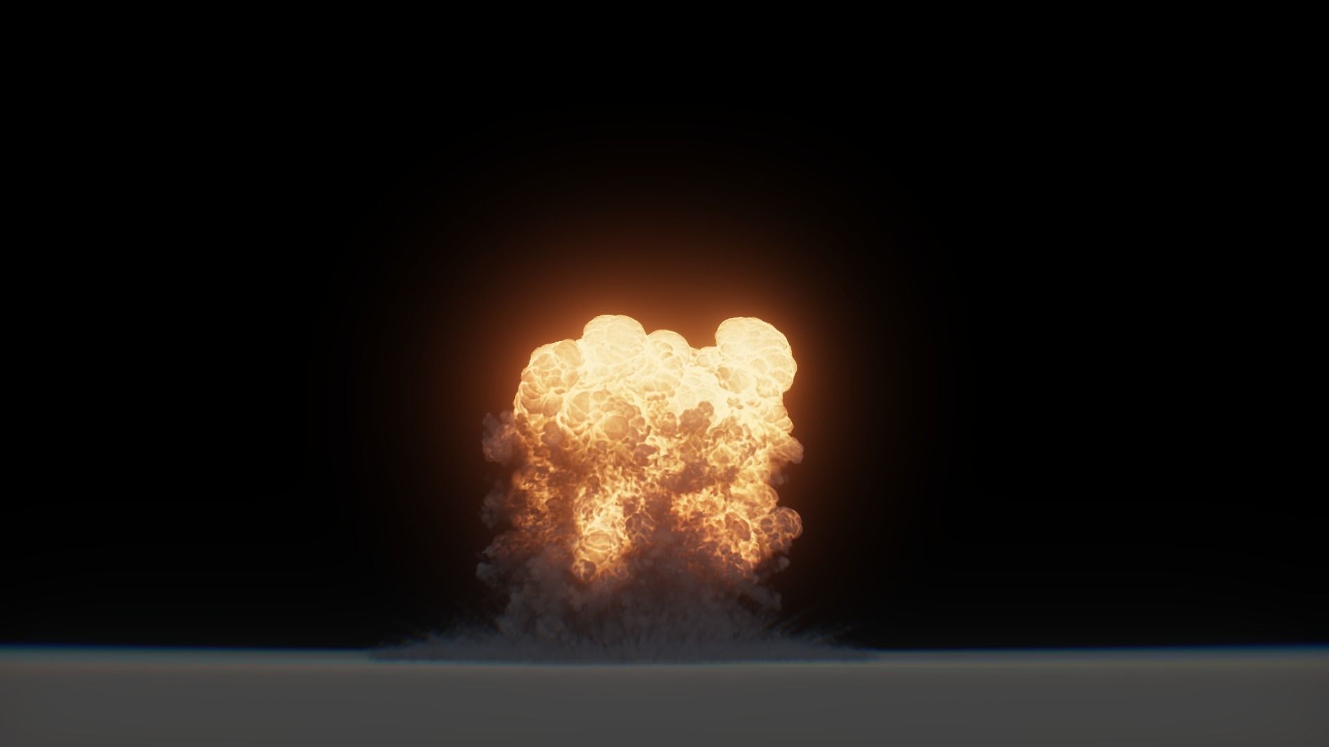 3D Model Nuclear Explosion based on Trinity Test in Oppenheimer 3D model_59