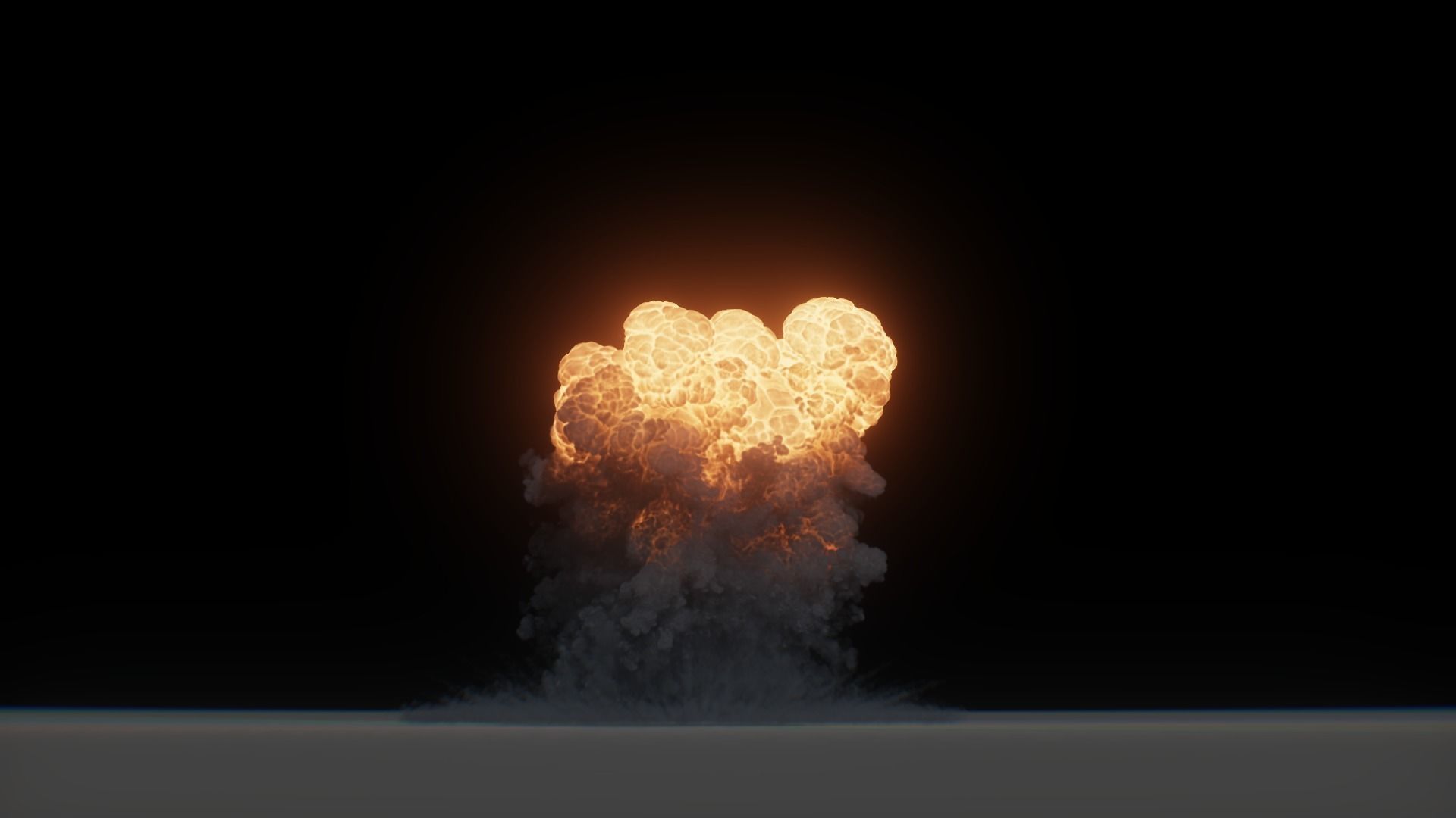 3D Model Nuclear Explosion based on Trinity Test in Oppenheimer 3D model_30