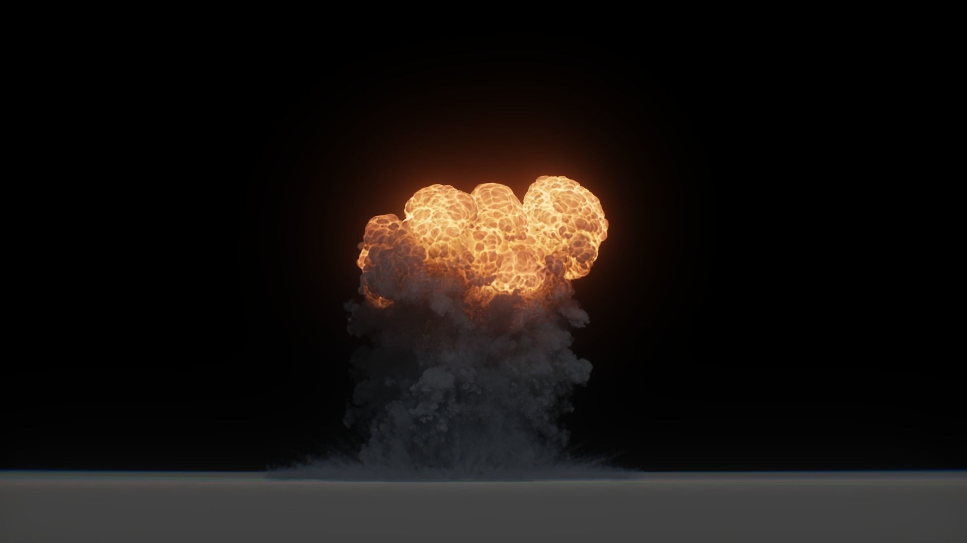 3D Model Nuclear Explosion based on Trinity Test in Oppenheimer 3D model_18