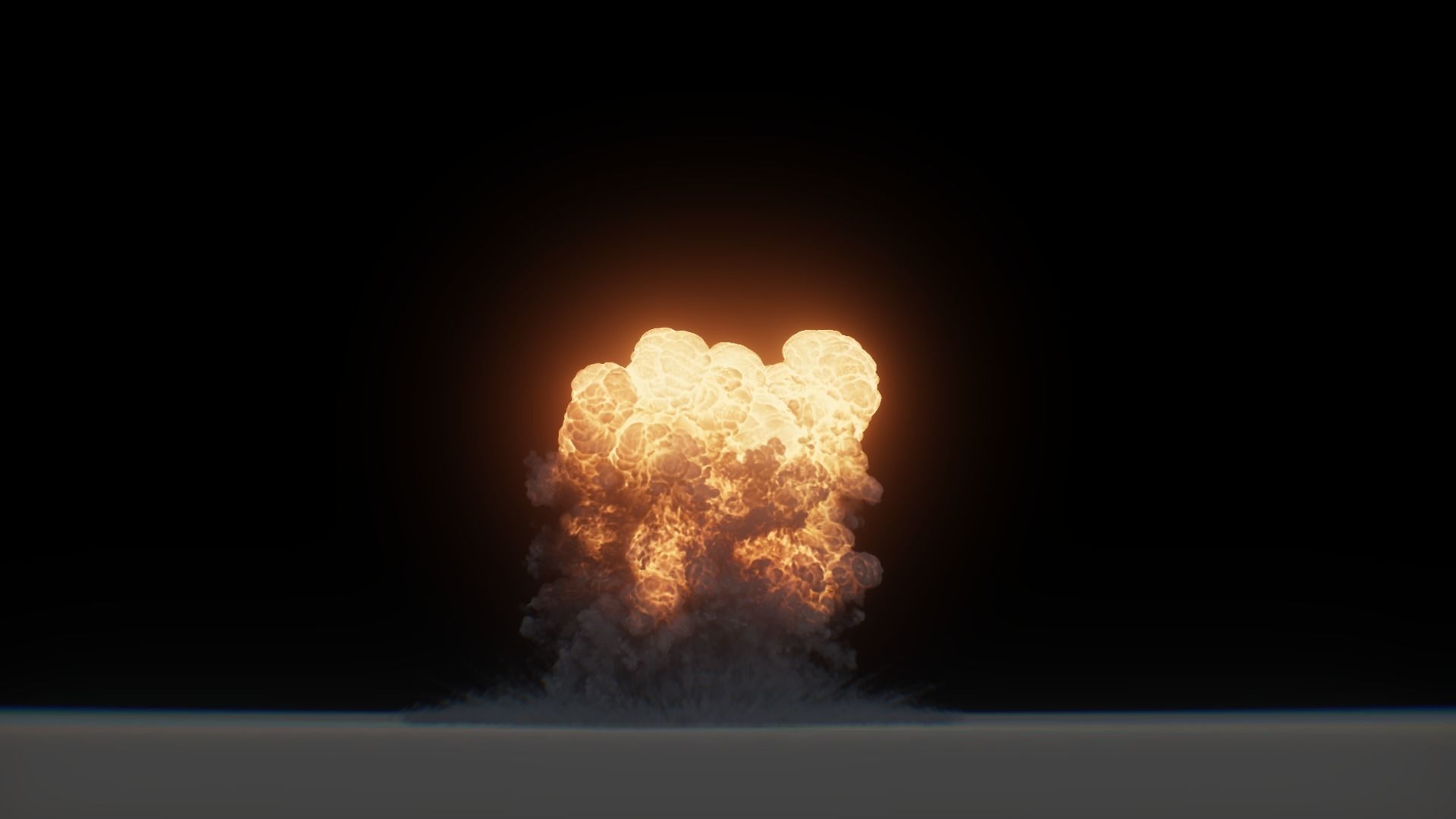 3D Model Nuclear Explosion based on Trinity Test in Oppenheimer 3D model_43