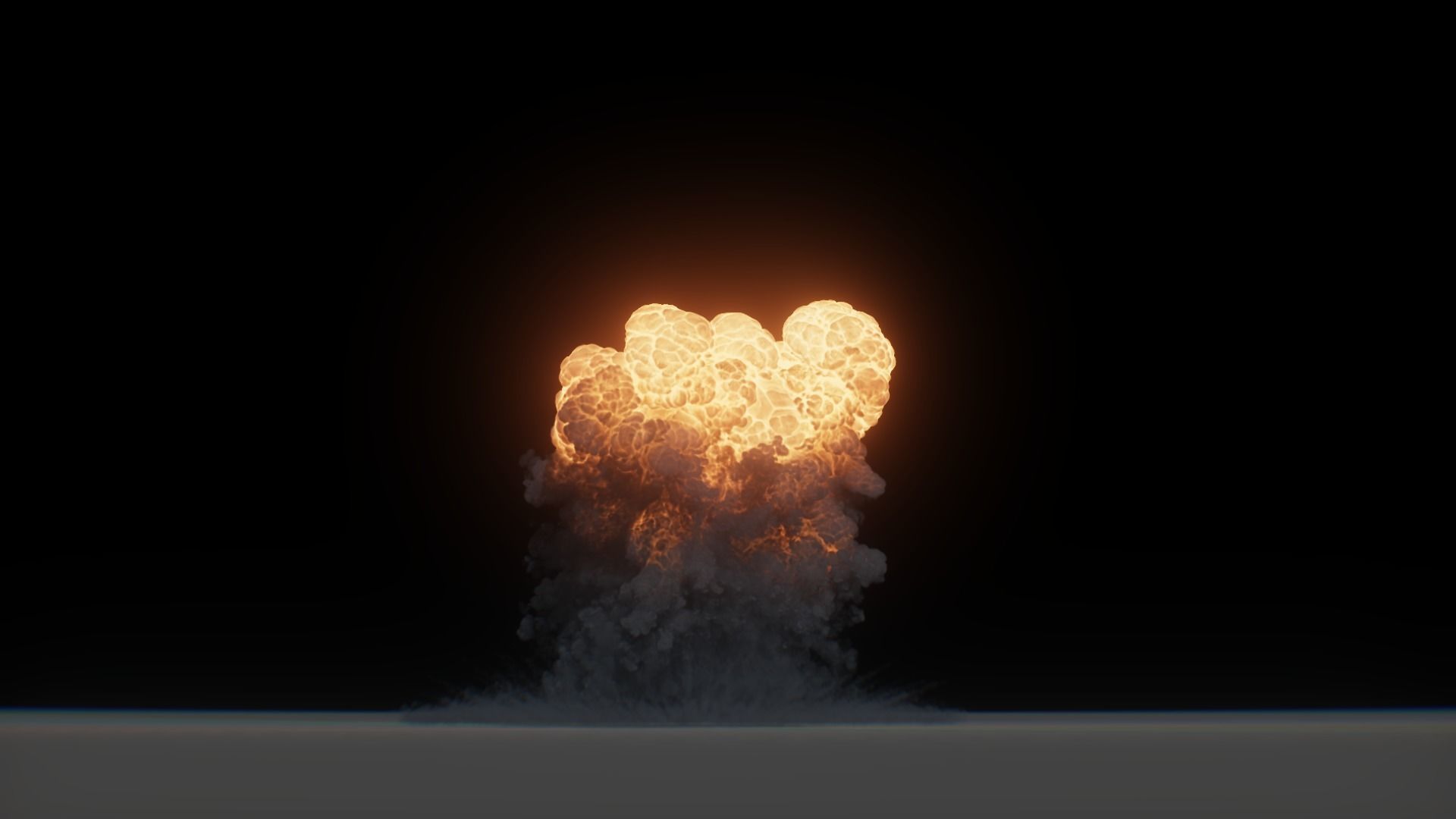 3D Model Nuclear Explosion based on Trinity Test in Oppenheimer 3D model_33
