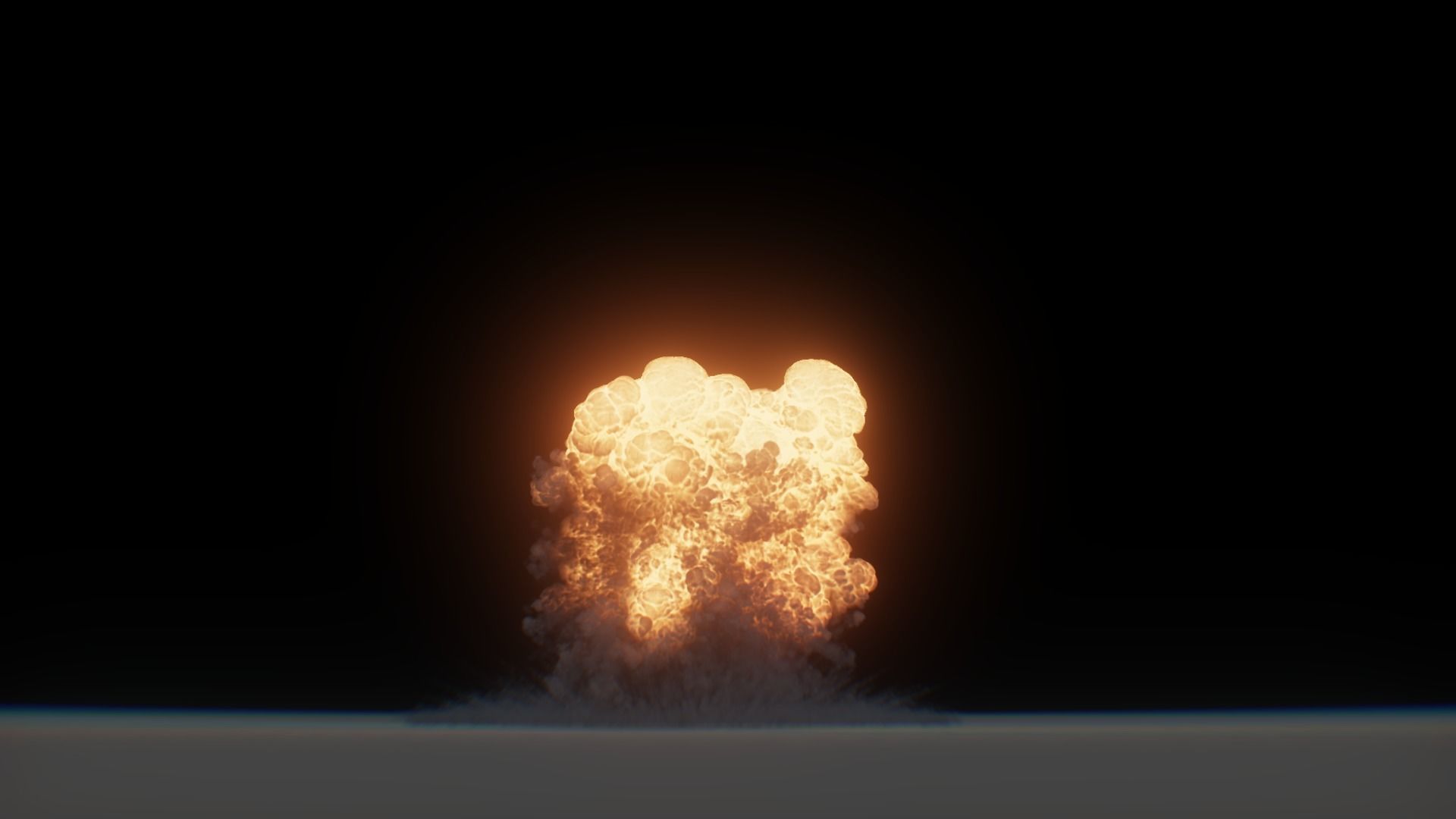 3D Model Nuclear Explosion based on Trinity Test in Oppenheimer 3D model_60