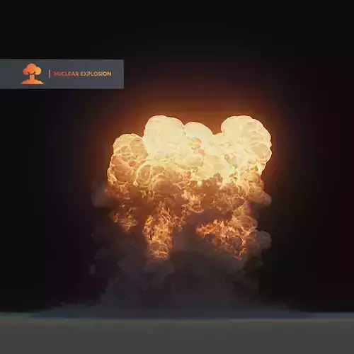 3D Model Nuclear Explosion based on Trinity Test in Oppenheimer 3D model