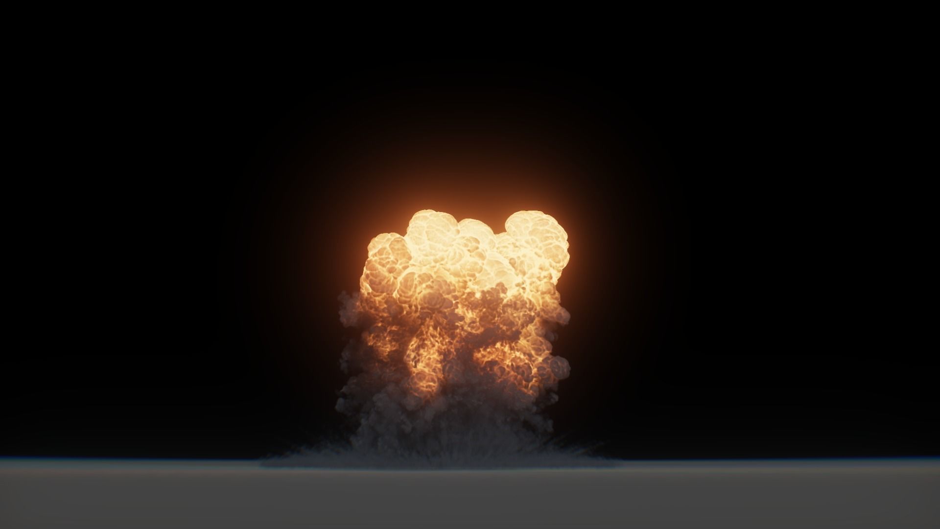 3D Model Nuclear Explosion based on Trinity Test in Oppenheimer 3D model_47