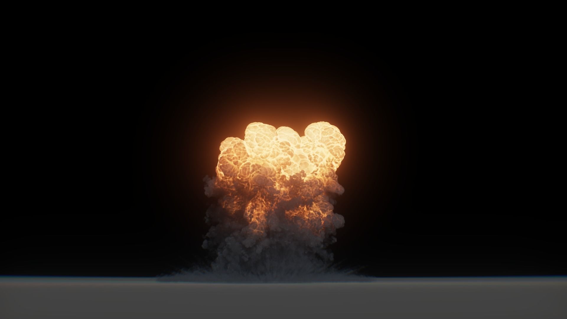 3D Model Nuclear Explosion based on Trinity Test in Oppenheimer 3D model_28