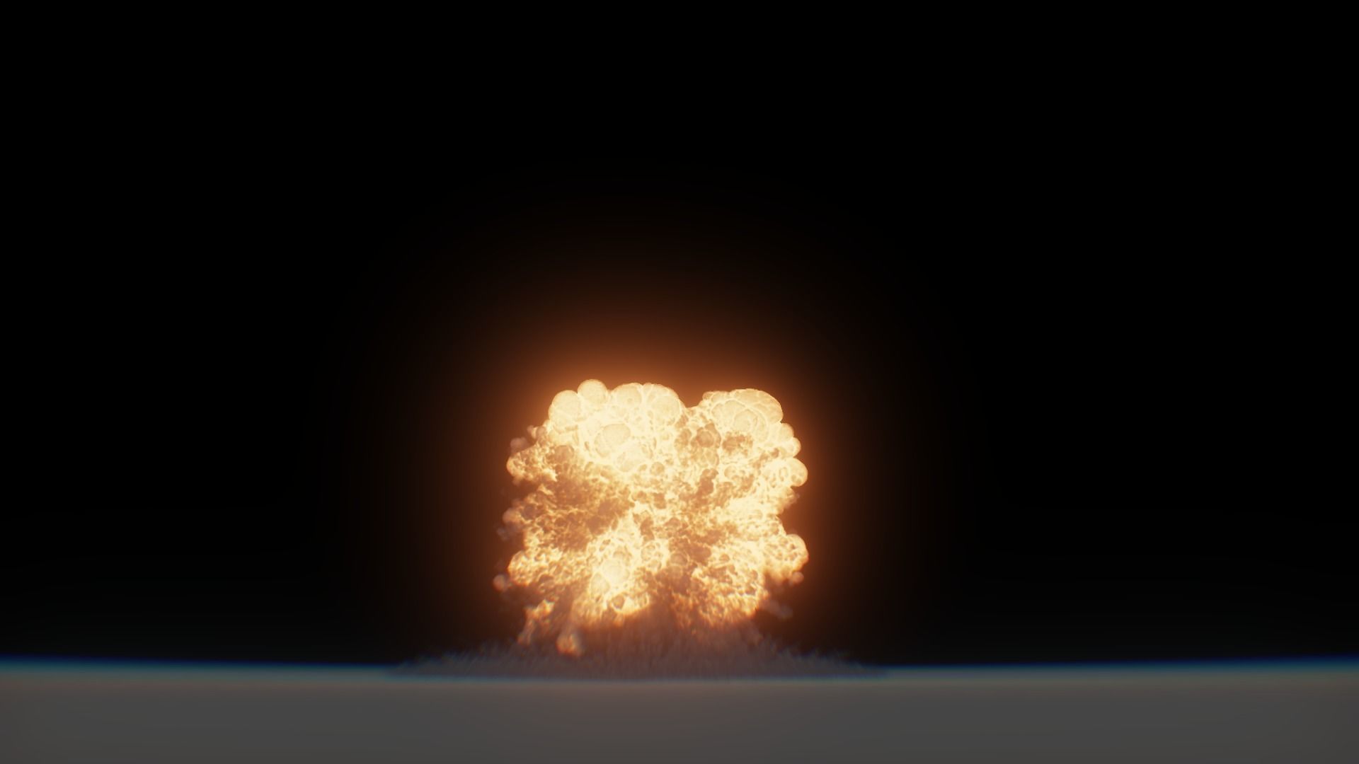 3D Model Nuclear Explosion based on Trinity Test in Oppenheimer 3D model_55