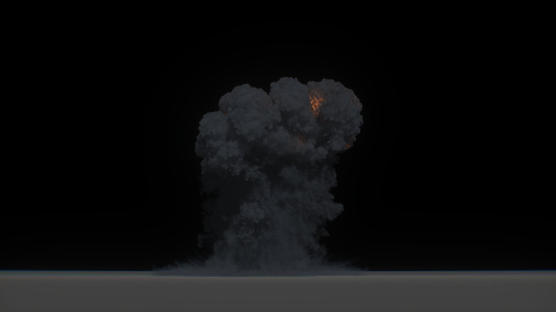 3D Model Nuclear Explosion based on Trinity Test in Oppenheimer 3D model_12