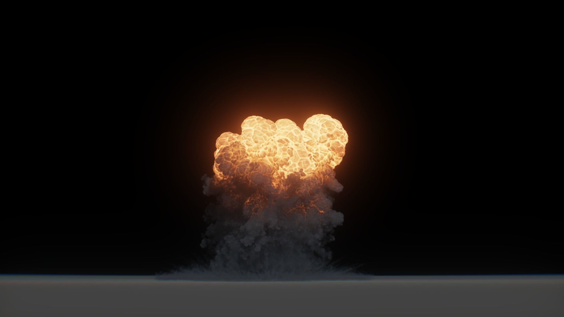 3D Model Nuclear Explosion based on Trinity Test in Oppenheimer 3D model_39