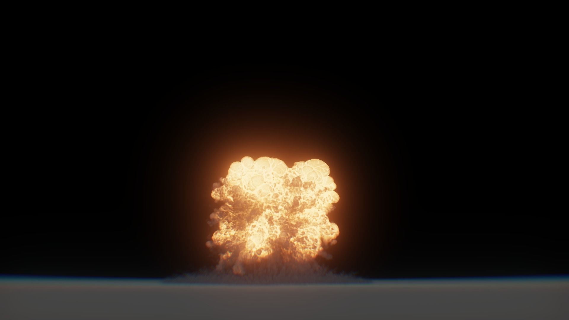 3D Model Nuclear Explosion based on Trinity Test in Oppenheimer 3D model_56