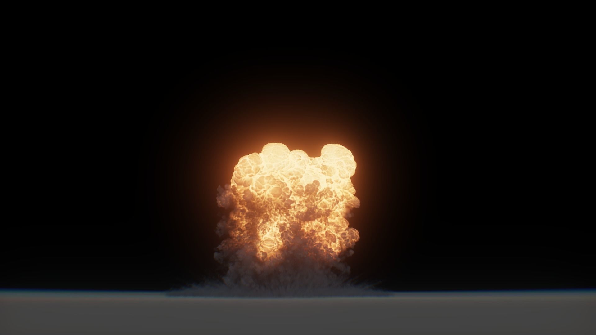 3D Model Nuclear Explosion based on Trinity Test in Oppenheimer 3D model_57
