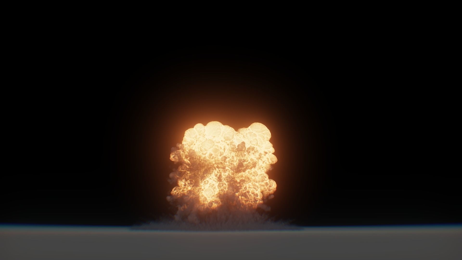 3D Model Nuclear Explosion based on Trinity Test in Oppenheimer 3D model_17