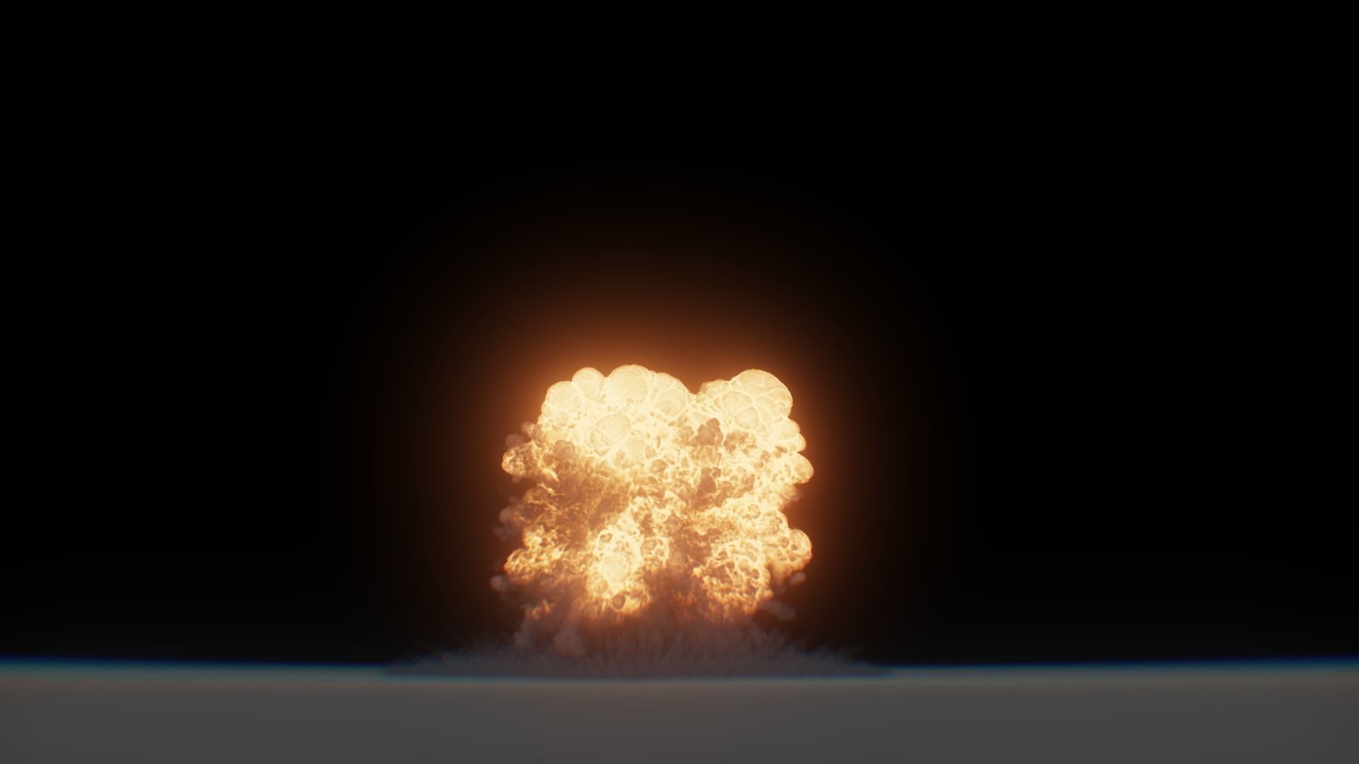 3D Model Nuclear Explosion based on Trinity Test in Oppenheimer 3D model_46