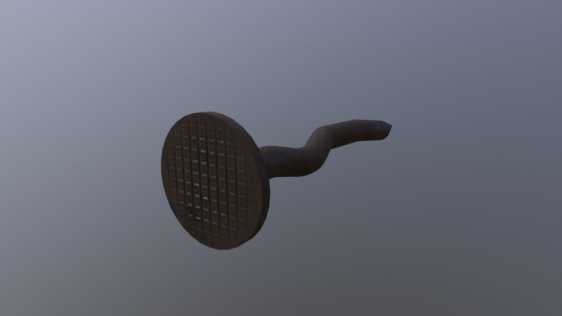 Rusty Nail 3D Model Low-poly 3D model_4