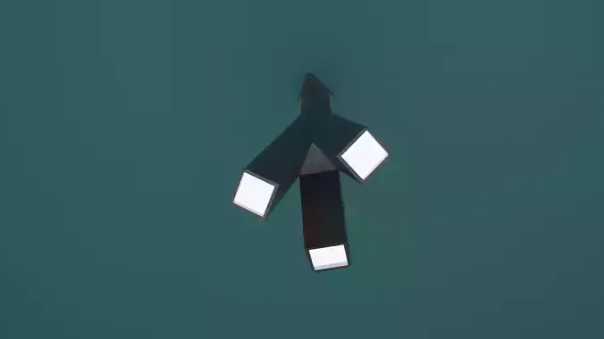 3 Armed modern Led Lamp