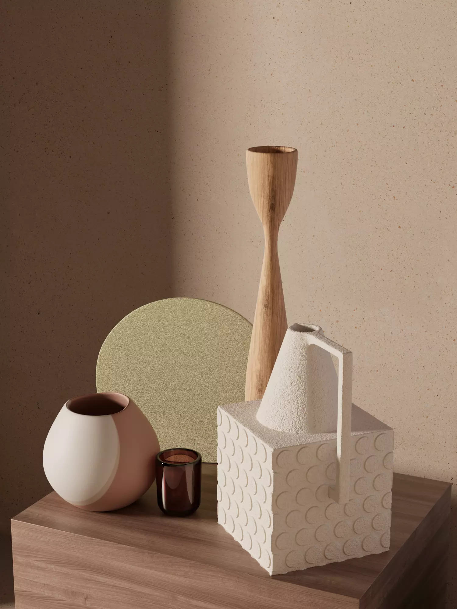 Pitcher with Vases 3D model_0